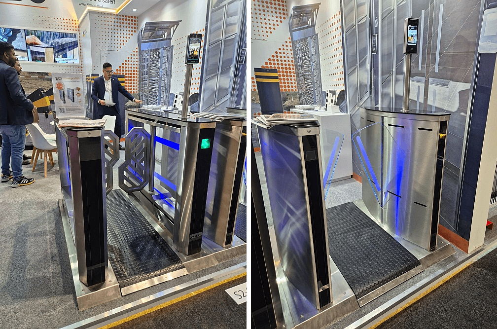 Automatic bollards and Centurion-M at Border area between Kazakhstan and Kyrgyzstan