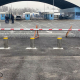 Traffic automatic bollards, Border checkpoint between Kazakhstan and Kyrgyzstan