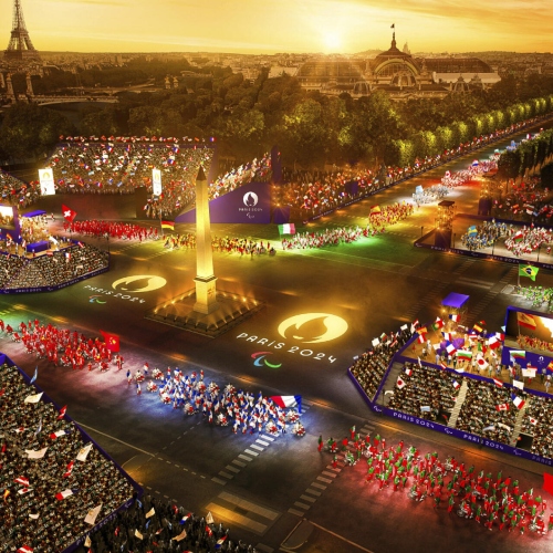 Olympic site in La Villette, Paris, France