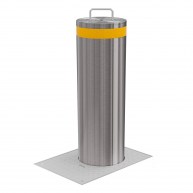 Traffic manual retractable bollards RB345-55 (Stainless steel)